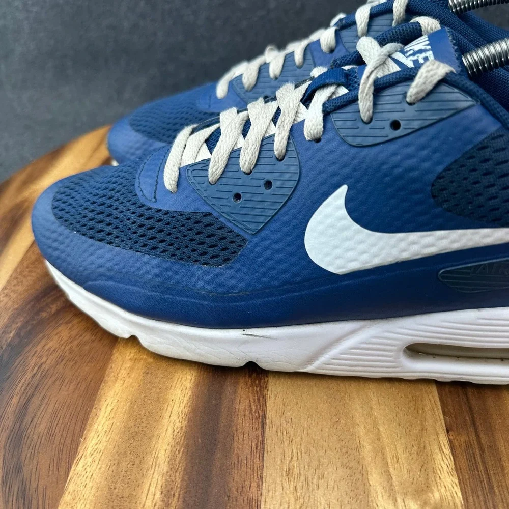 Nike Air Max 90 Ultra Essential Mens 9 Coastal Blue Running Sneakers 819474-402